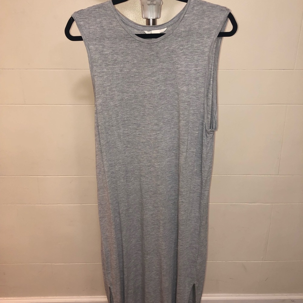 Gray midi dress
